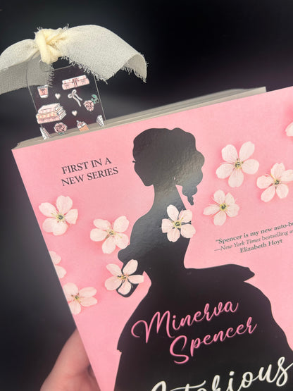 Pink Books & Iced Coffee bookmark