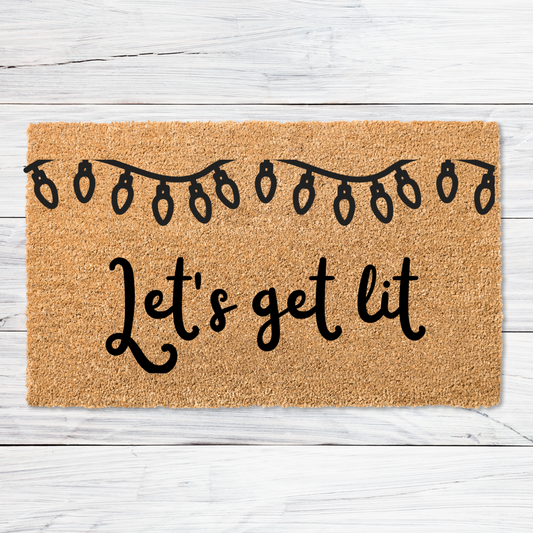 Let's Get Lit Doormat