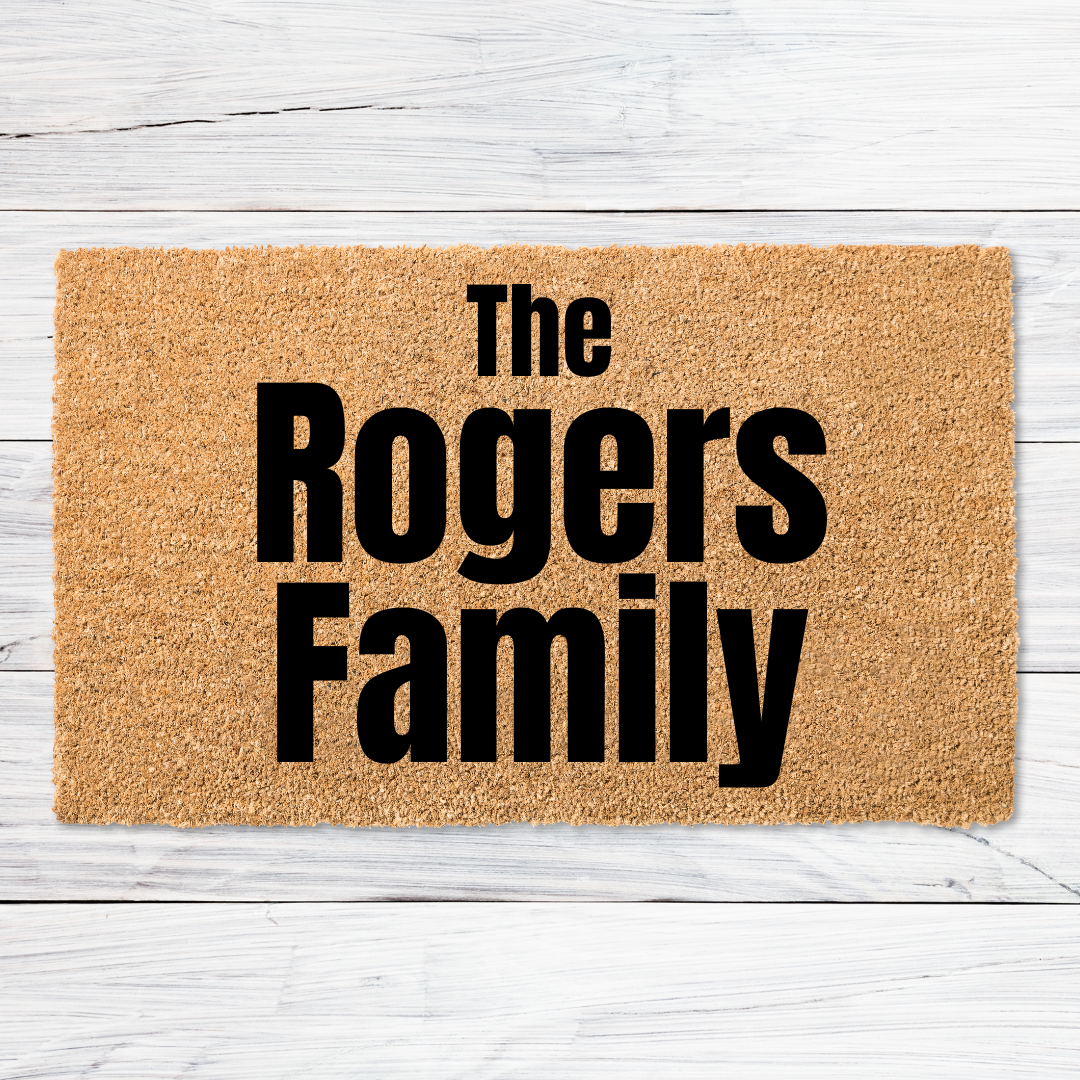 Last Name Doormat- F1
