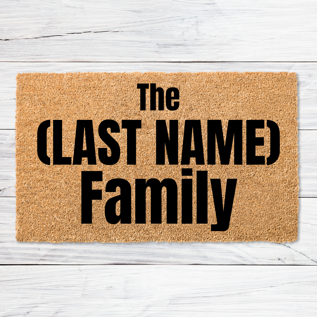 Last Name Doormat- F1