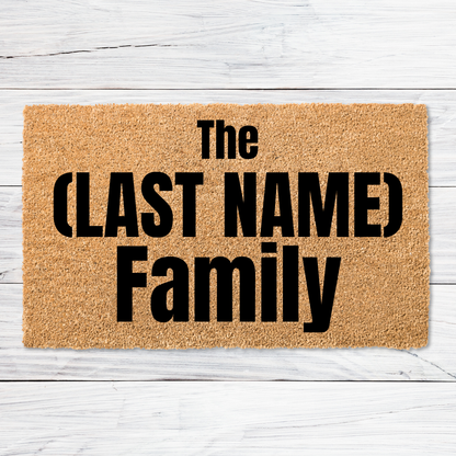 Last Name Doormat- F1