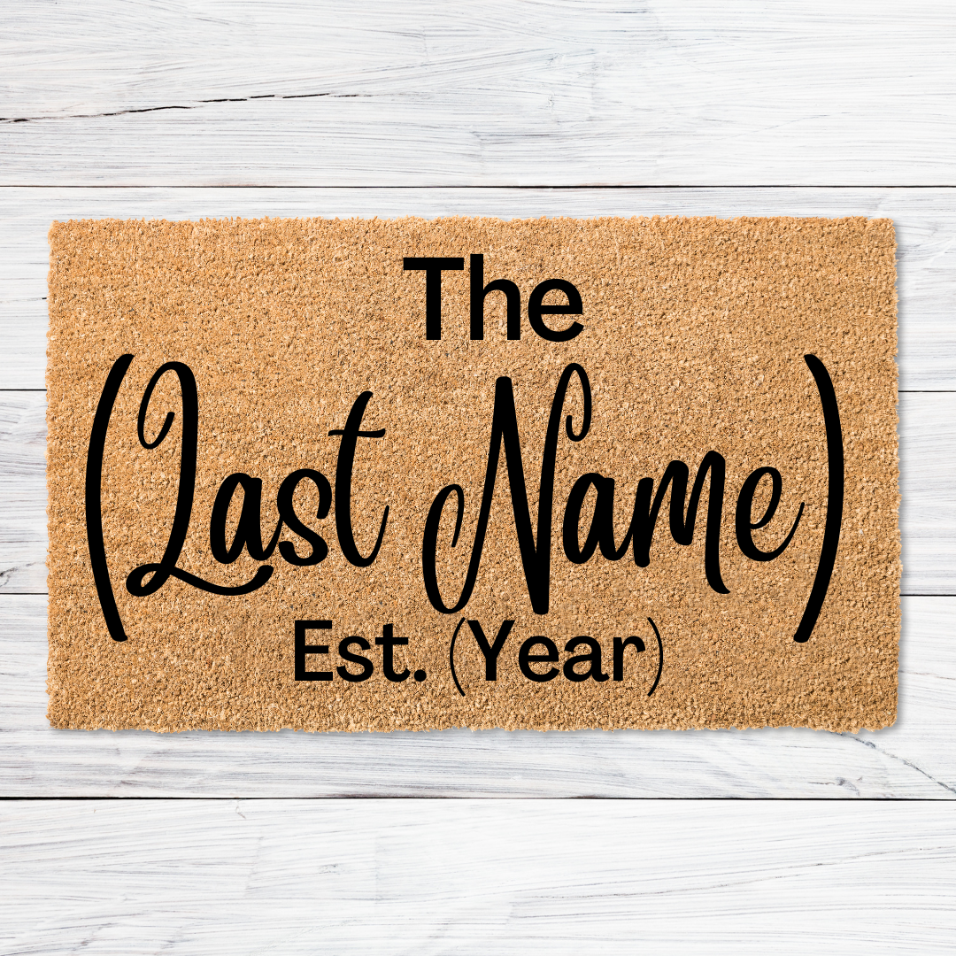 Last Name Doormat- F3
