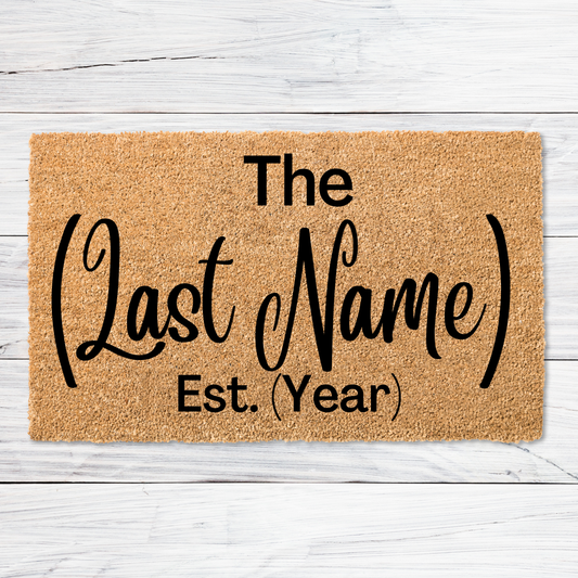 Last Name Doormat- F3