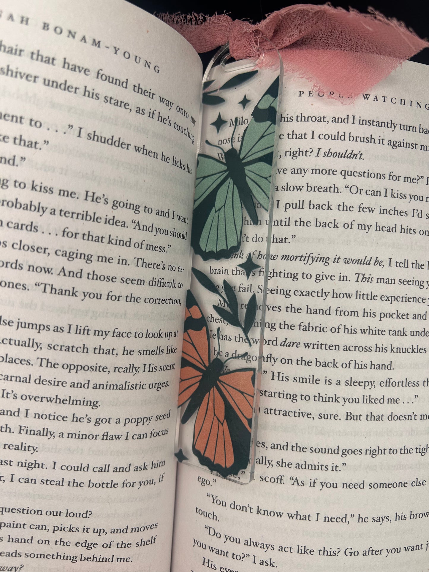 Moody Butterflies bookmark