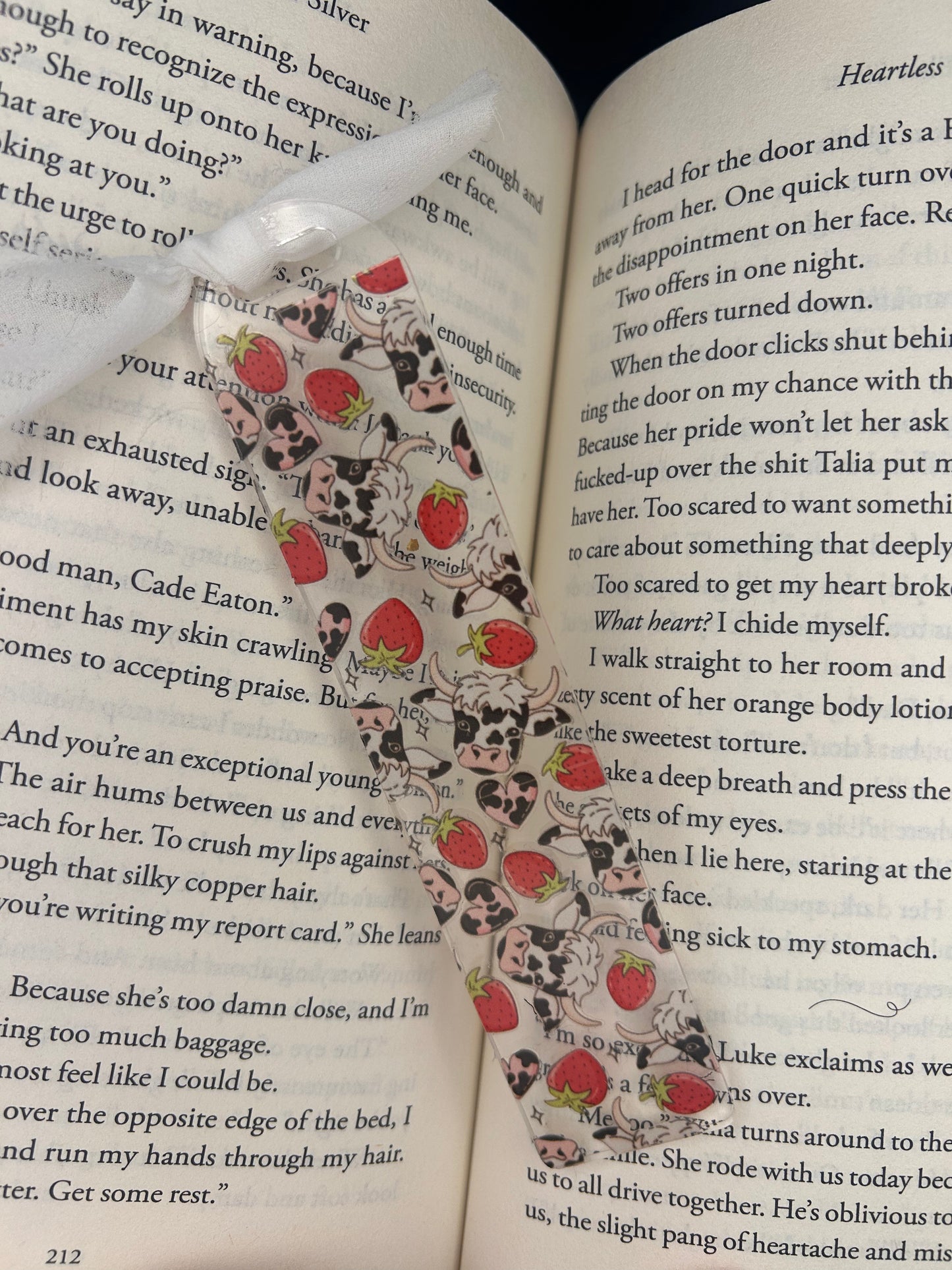 Strawberries & Cows bookmark