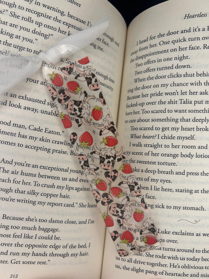 Strawberries & Cows bookmark