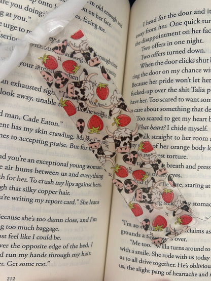 Strawberries & Cows bookmark