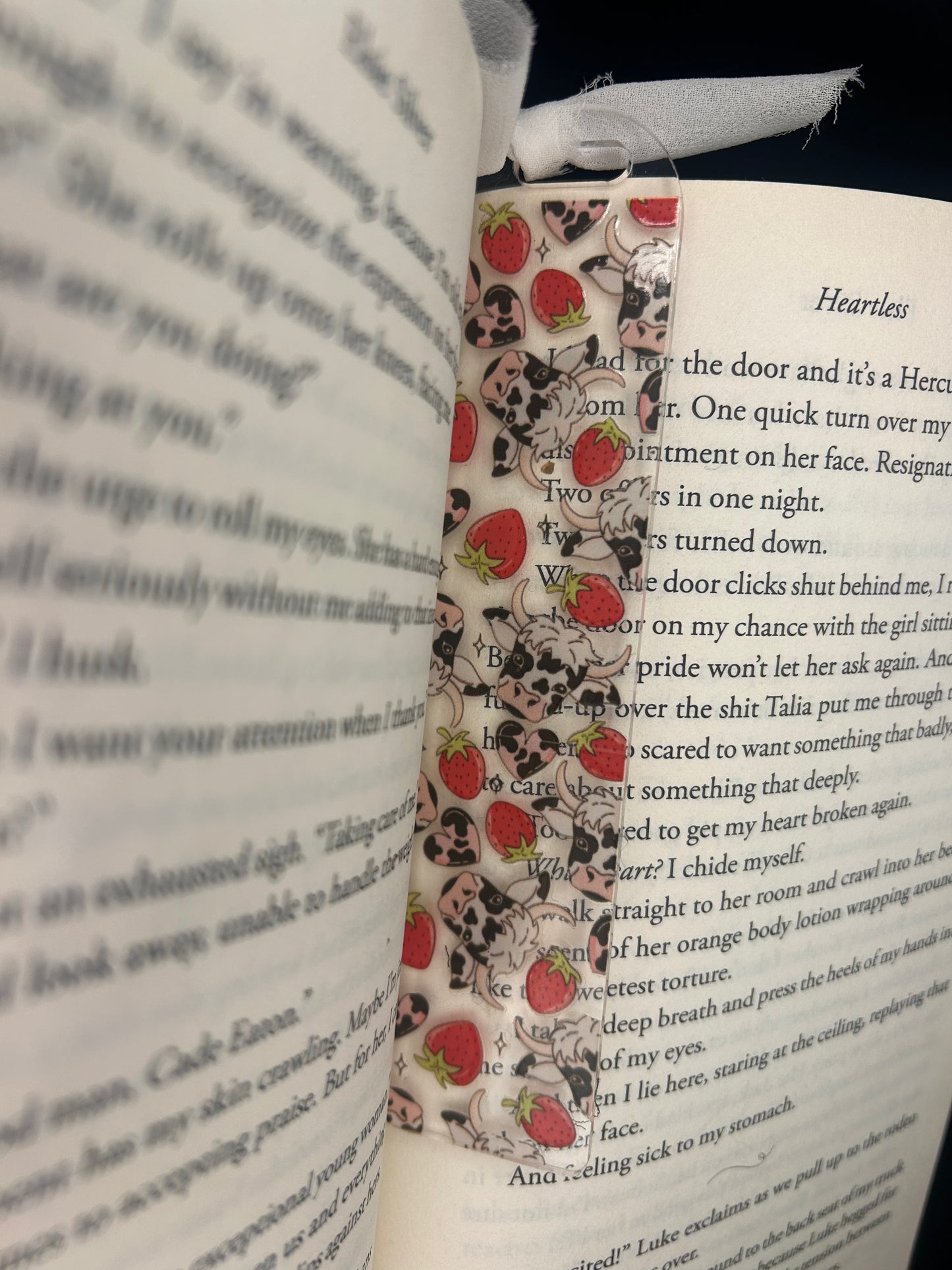 Strawberries & Cows bookmark