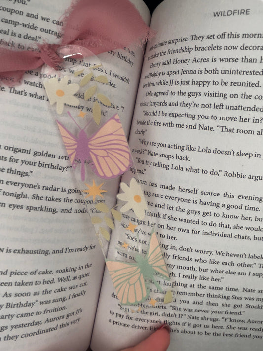Pastel Butterflies bookmark
