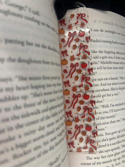 Autumnal Bows bookmark
