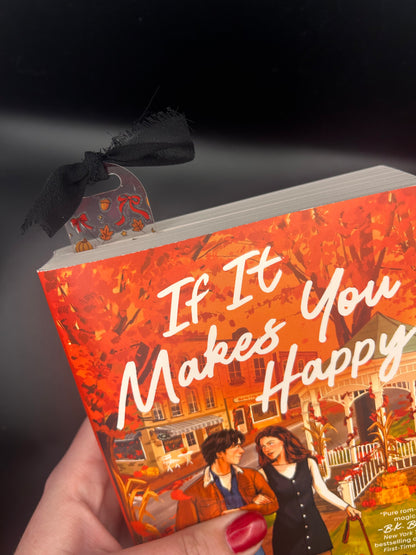 Autumnal Bows bookmark