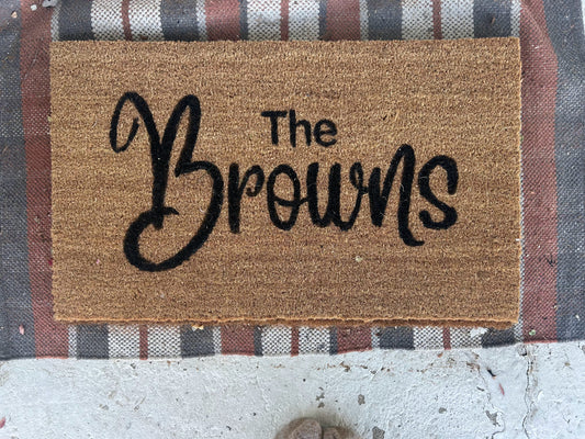 Last Name Doormat- F5